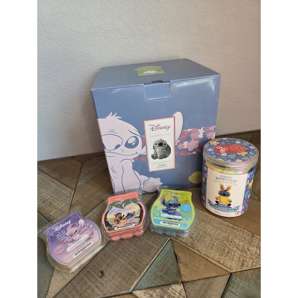 NEW DISNEY LILO & STITCH Wax Buddy -‎ 5 pc. Warmer Buddy Clip Wax Bundle !!!